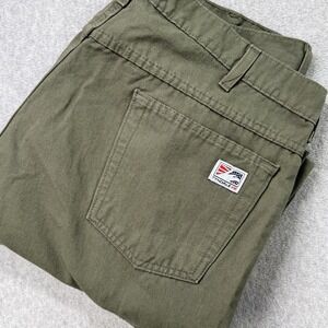Tyndale FRMC Flame Resistant Work‎ Pants Made in USA Green 38x30 Arc Rated